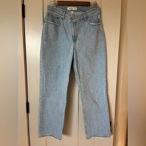 Abercrombie & Fitch Light Blue 90’s Straight Leg Jeans curve love size 8